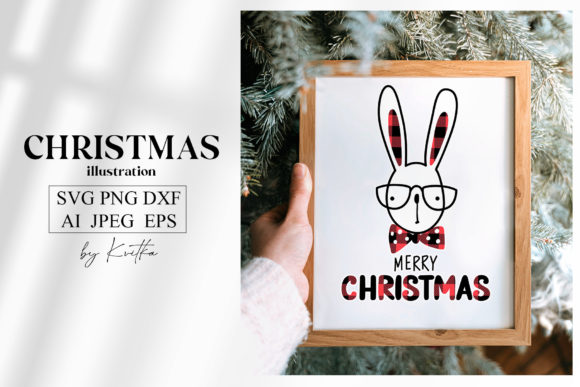 Download Christmas Bunny SVG. Bunny Face. Rabbit - Bunny face Collection