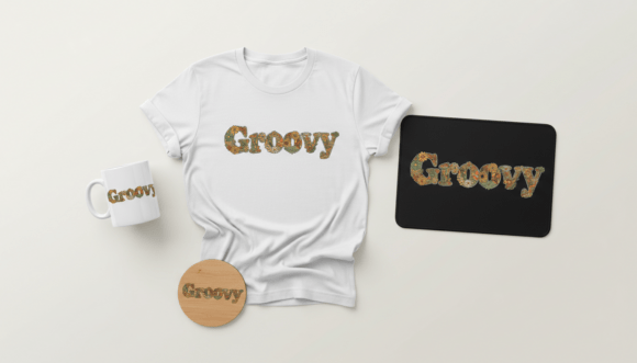 Download Groovy Floral Retro Typography Design - Premium Resources